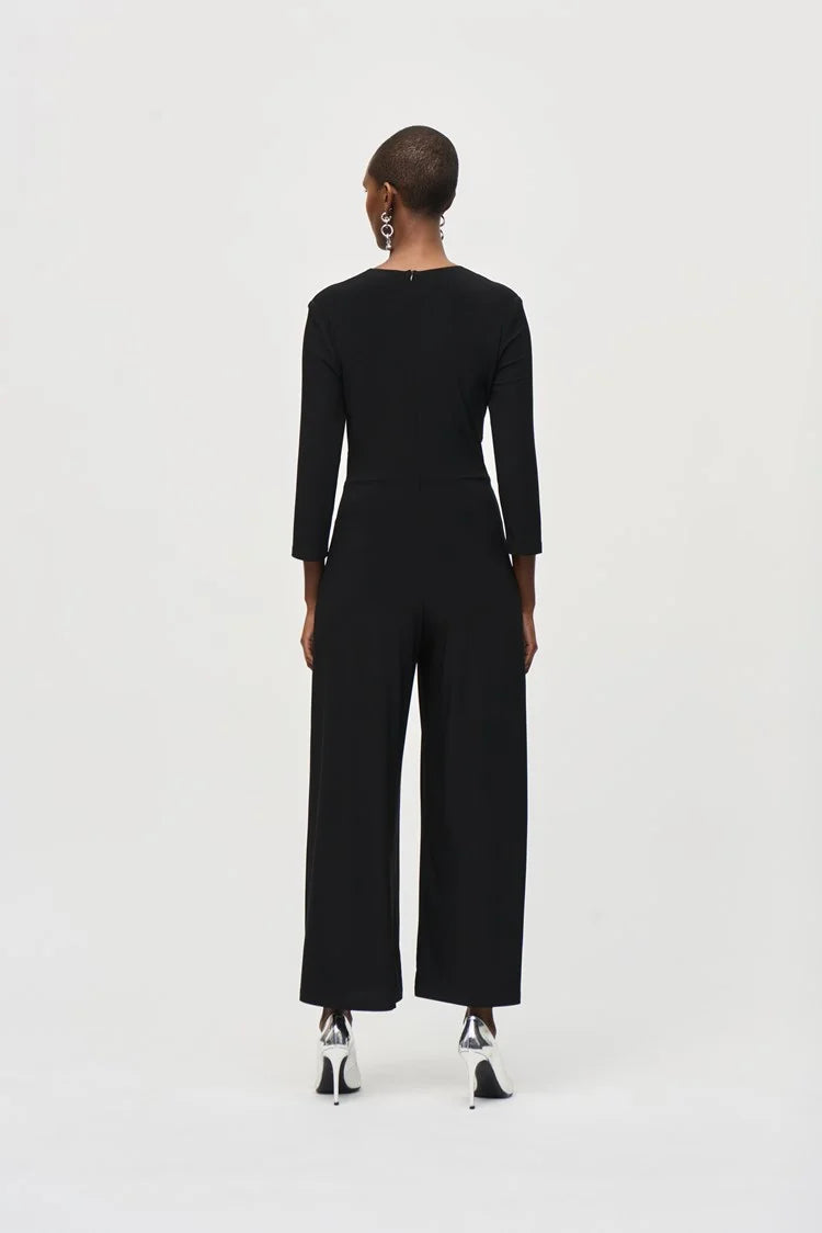 Sliky Knit Wrap Jumpsuit