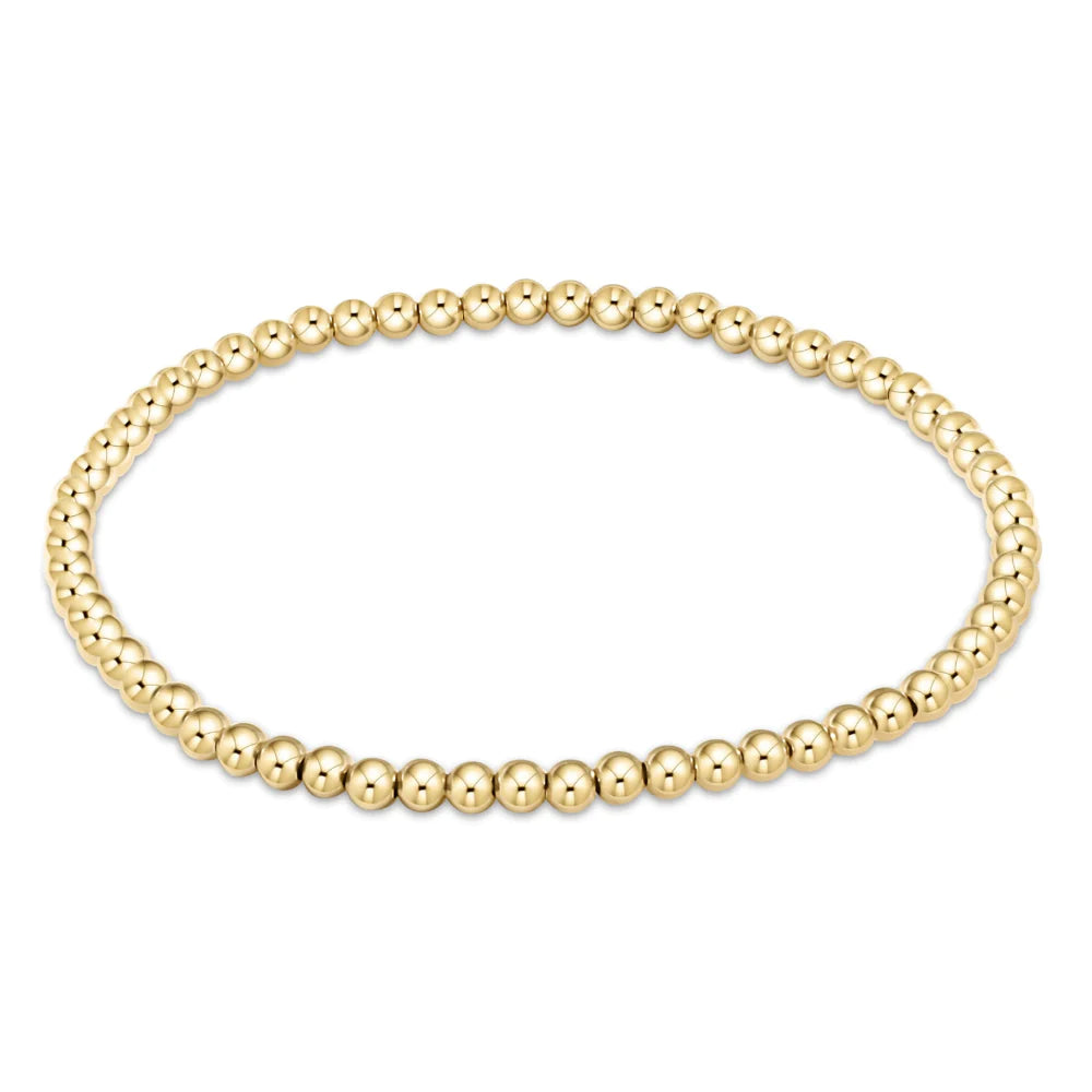 Classic Gold Bead Bracelet - Multiple Sizes