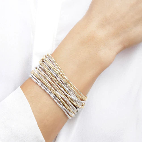 Classic Gold Bead Bracelet - Multiple Sizes