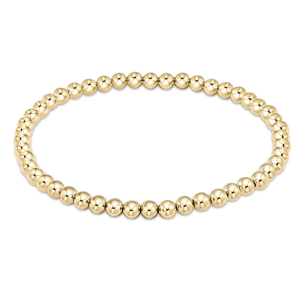 Classic Gold Bead Bracelet - Multiple Sizes