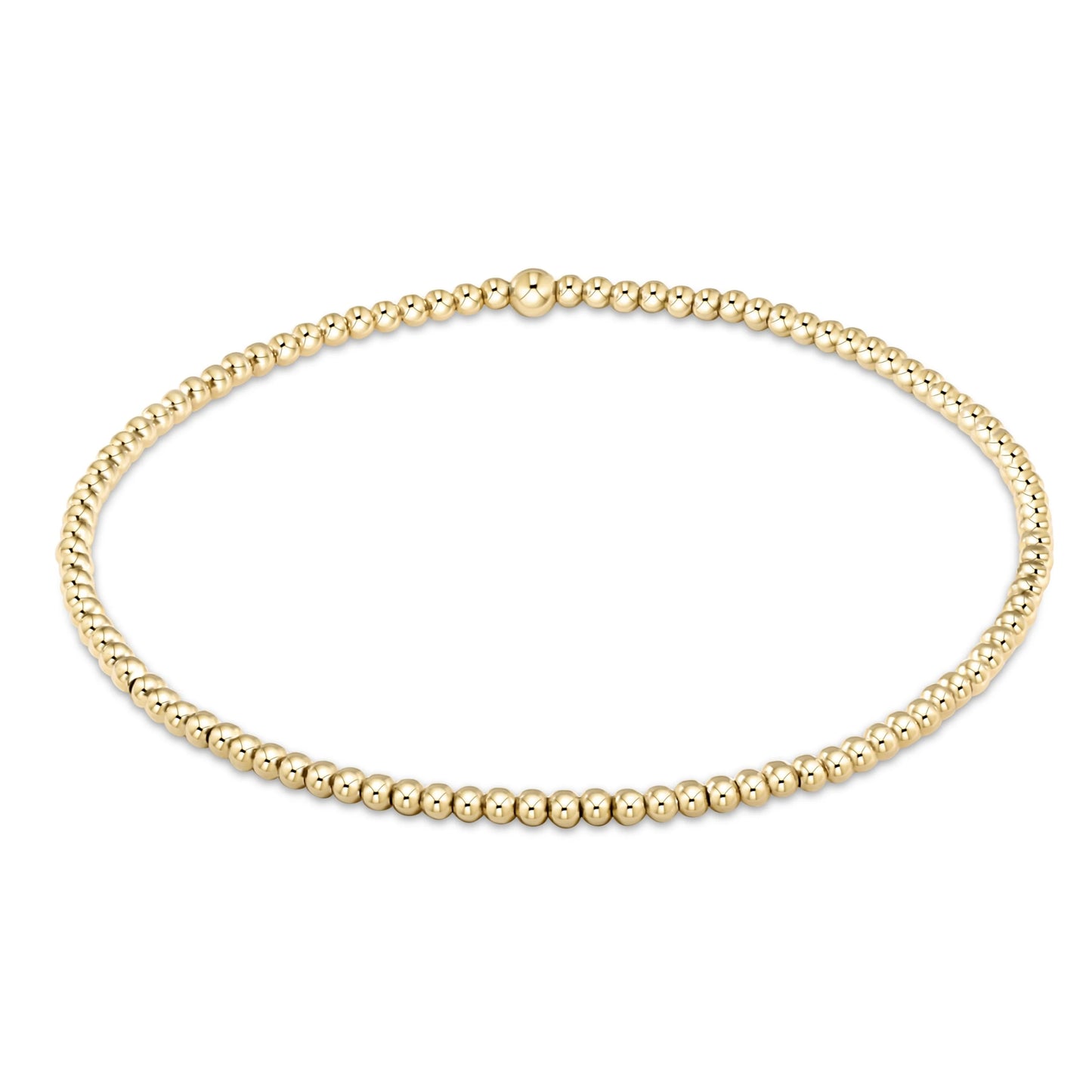 Classic Gold Bead Bracelet - Multiple Sizes