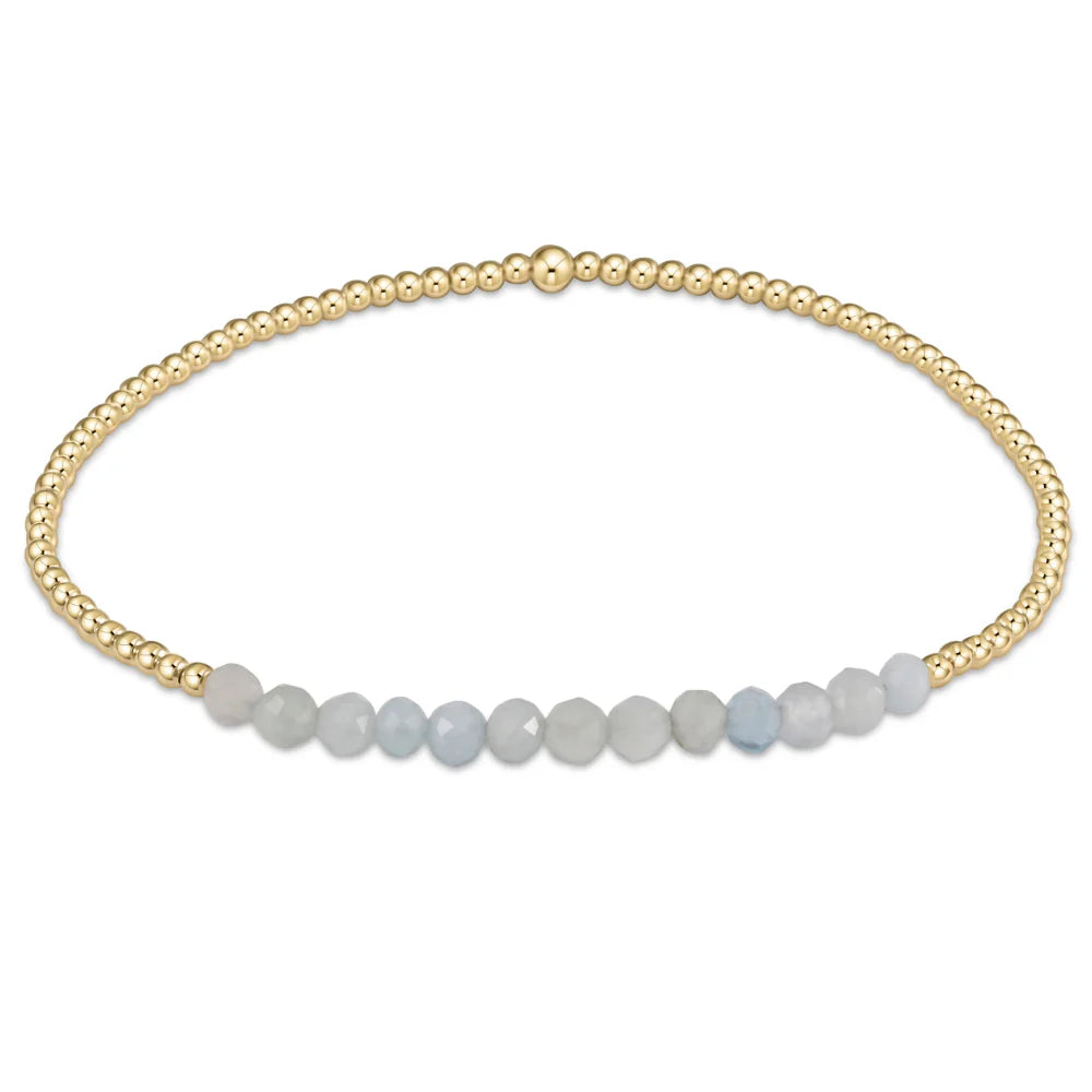 Bliss Gemstone 2mm Bead Bracelet