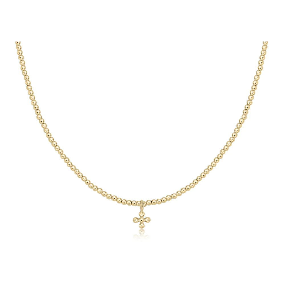 Enewton Classic Gold 2mm Bead Choker with Charm