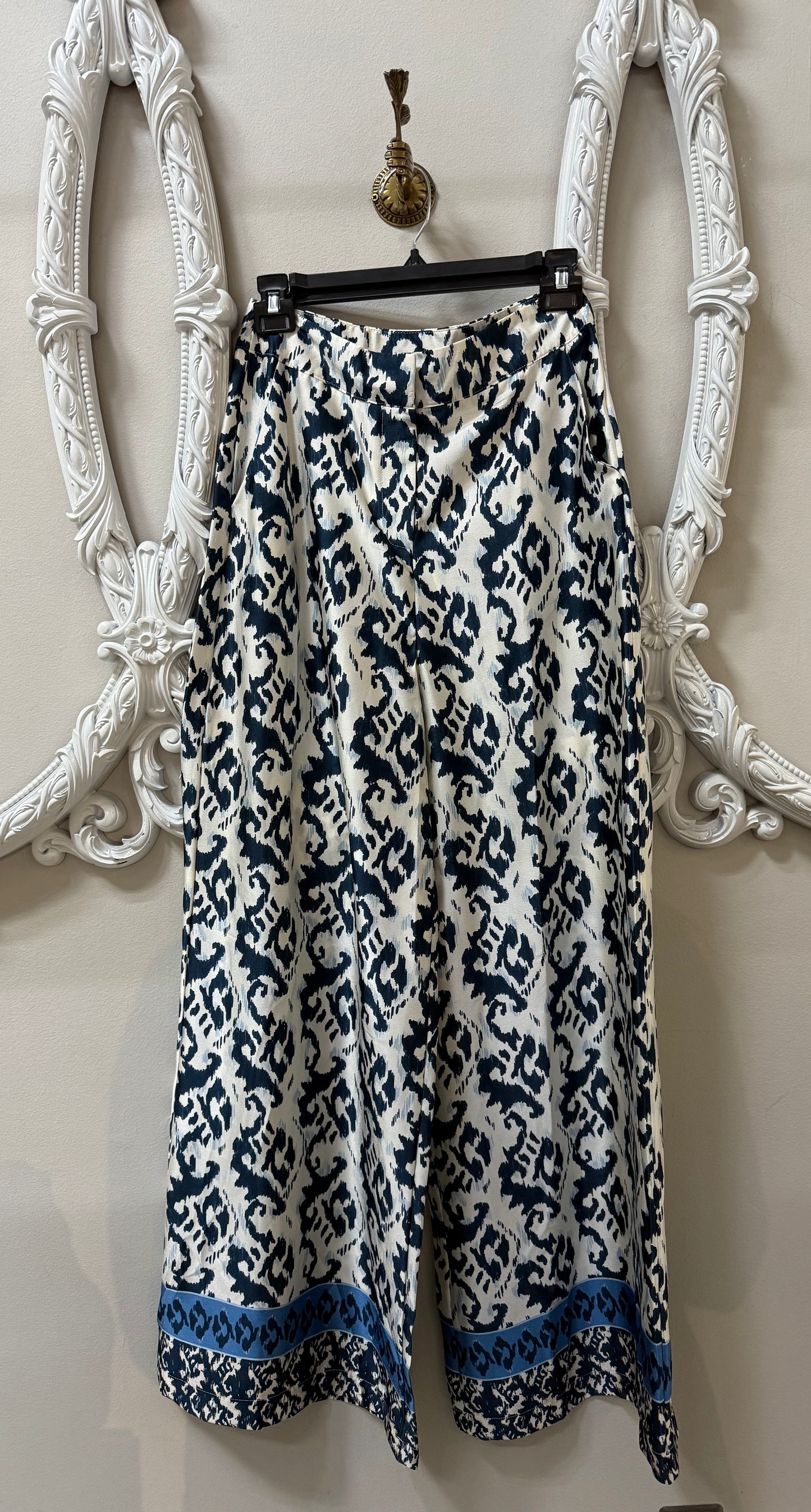 Blue Print Flowy Pants