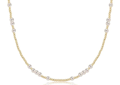 Hope Unwritten 15" Choker- Pearl