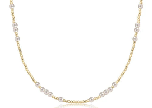 15" Hope Unwritten Choker- Pearl