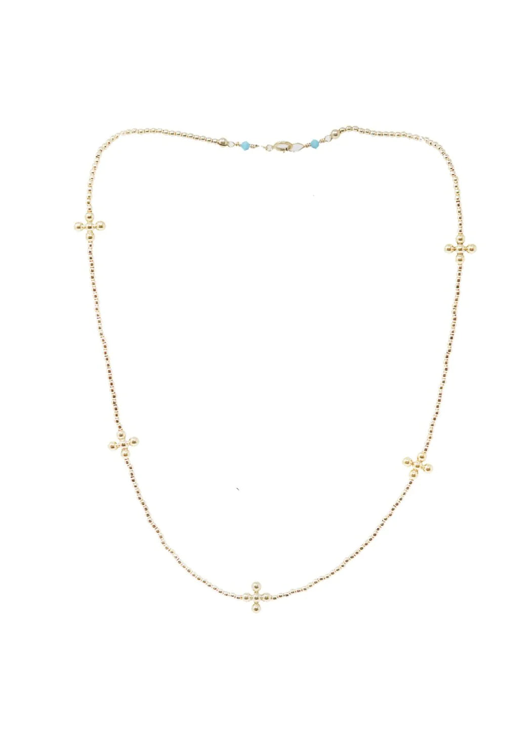 15" Signature Cross Choker-gold