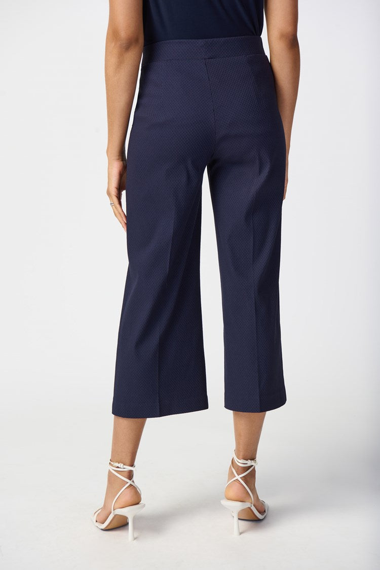 Jacquard Pull-On Culotte Pants