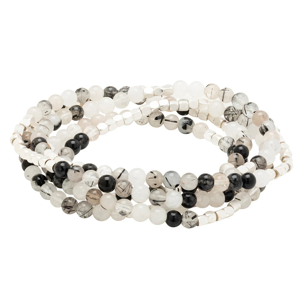 Silver Convertible Stone Wrap