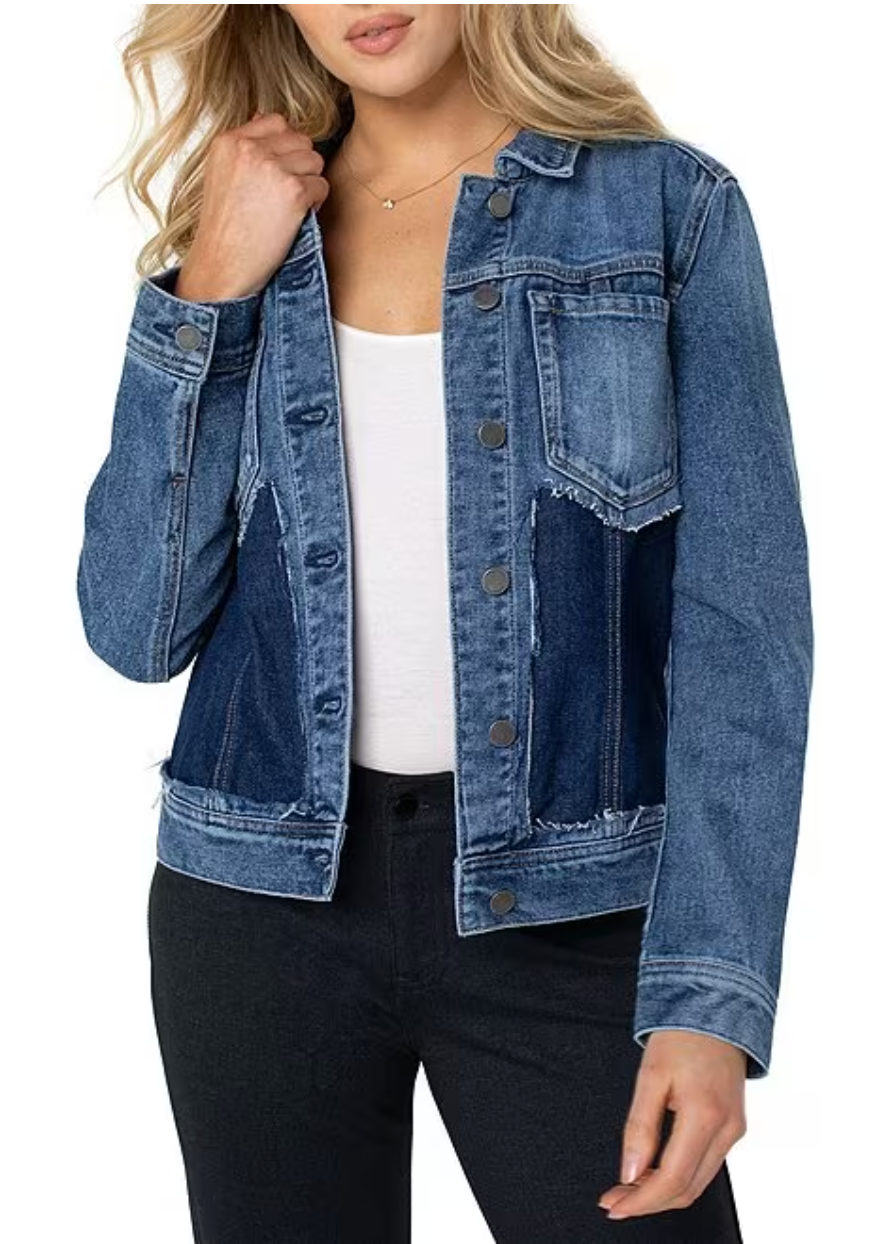 Liverpool Front Pocket Point Collar Jacket