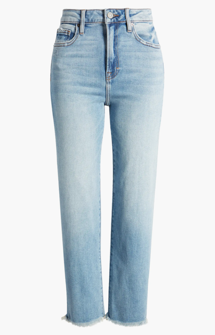 Tracey High Waist Ankle Straight Leg Jeans