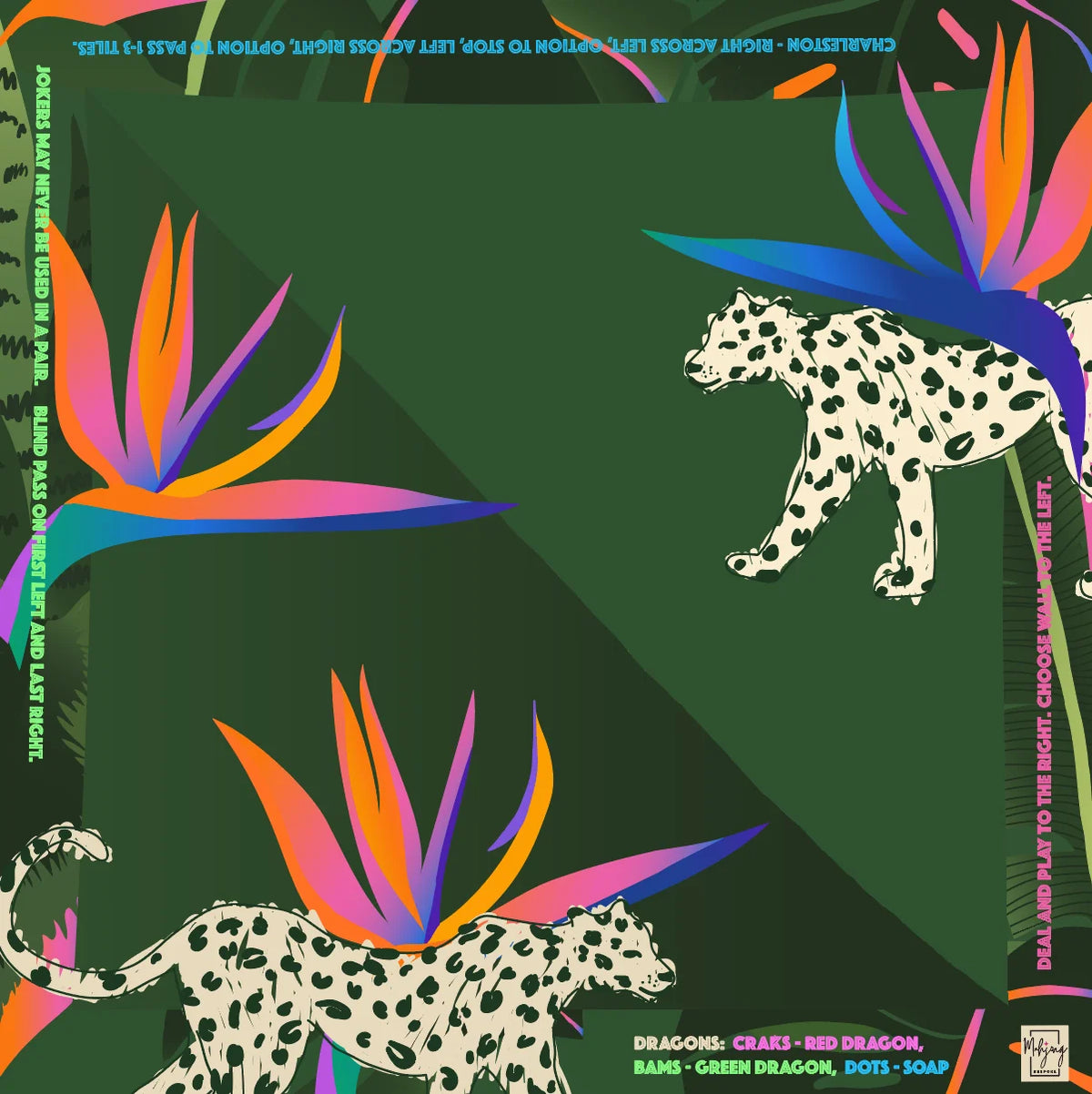 BESPOKE MAHJONG CHEETAH COUTURE MAT