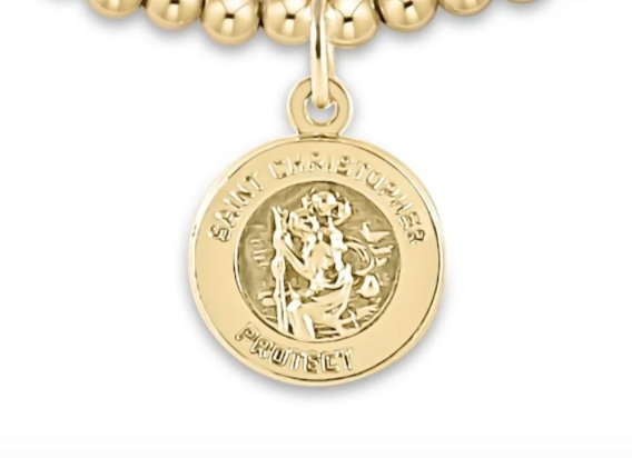 Classic Gold 3mm Bead Bracelet Gold Disc - Multiple Styles