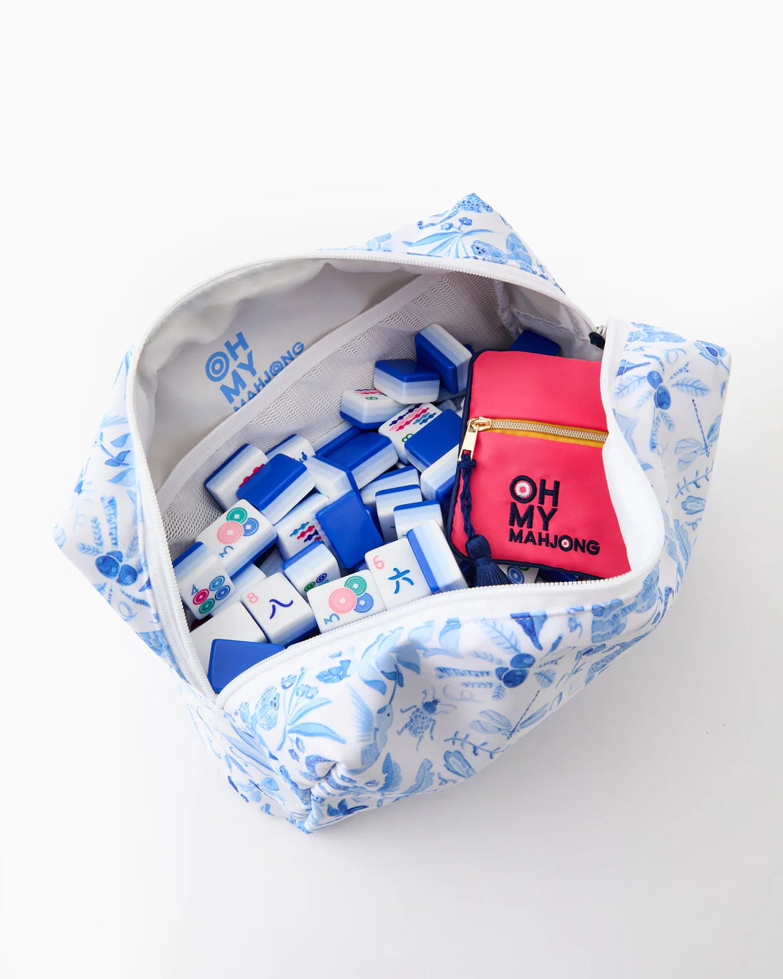 Amazon Blue Mahjong Tile Bag X Catherine Cartie Collab