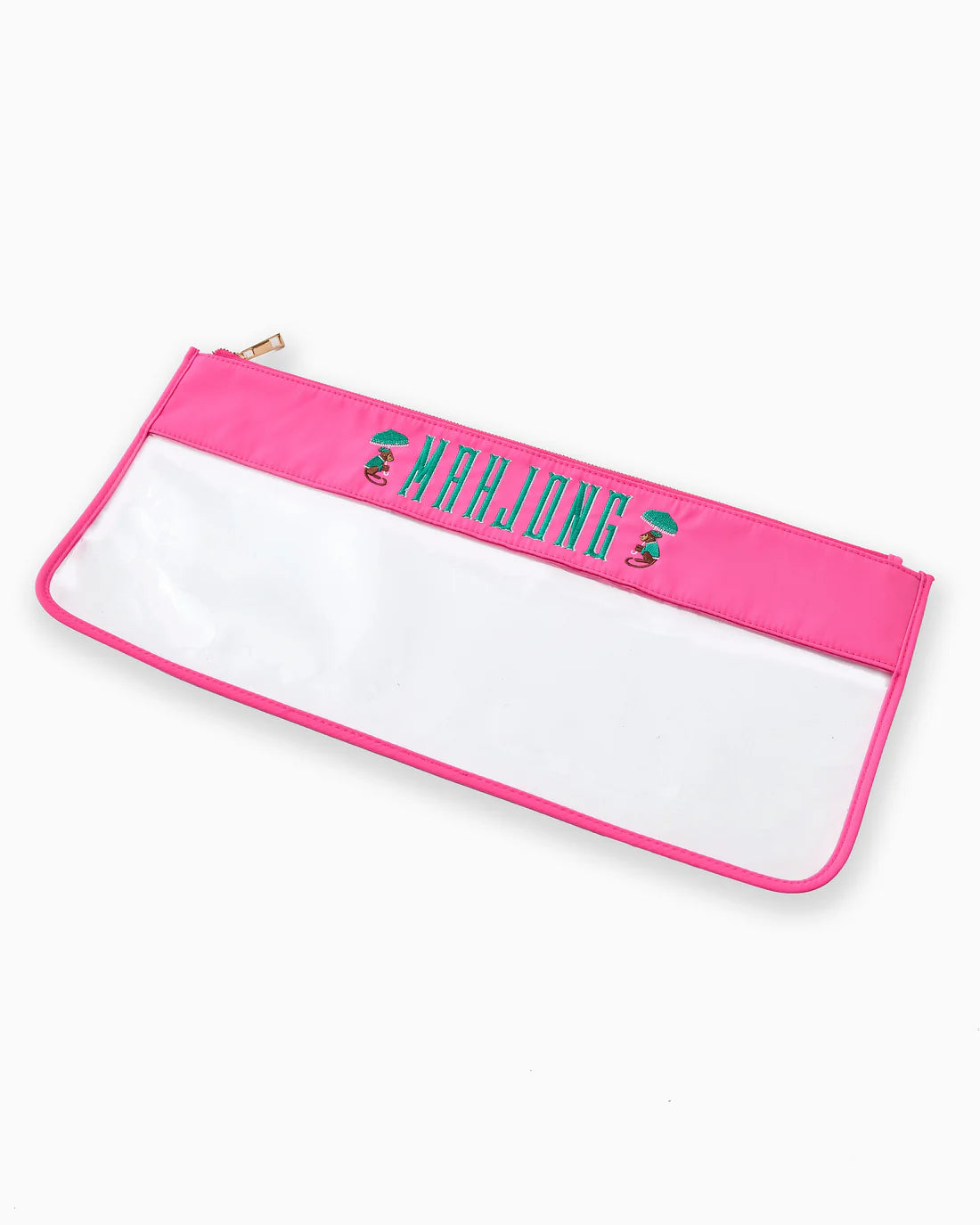 Pink Monkey Mahjong Tile Bag