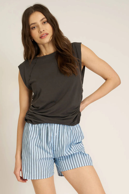 Upstate Exaggerated Shoulder Top