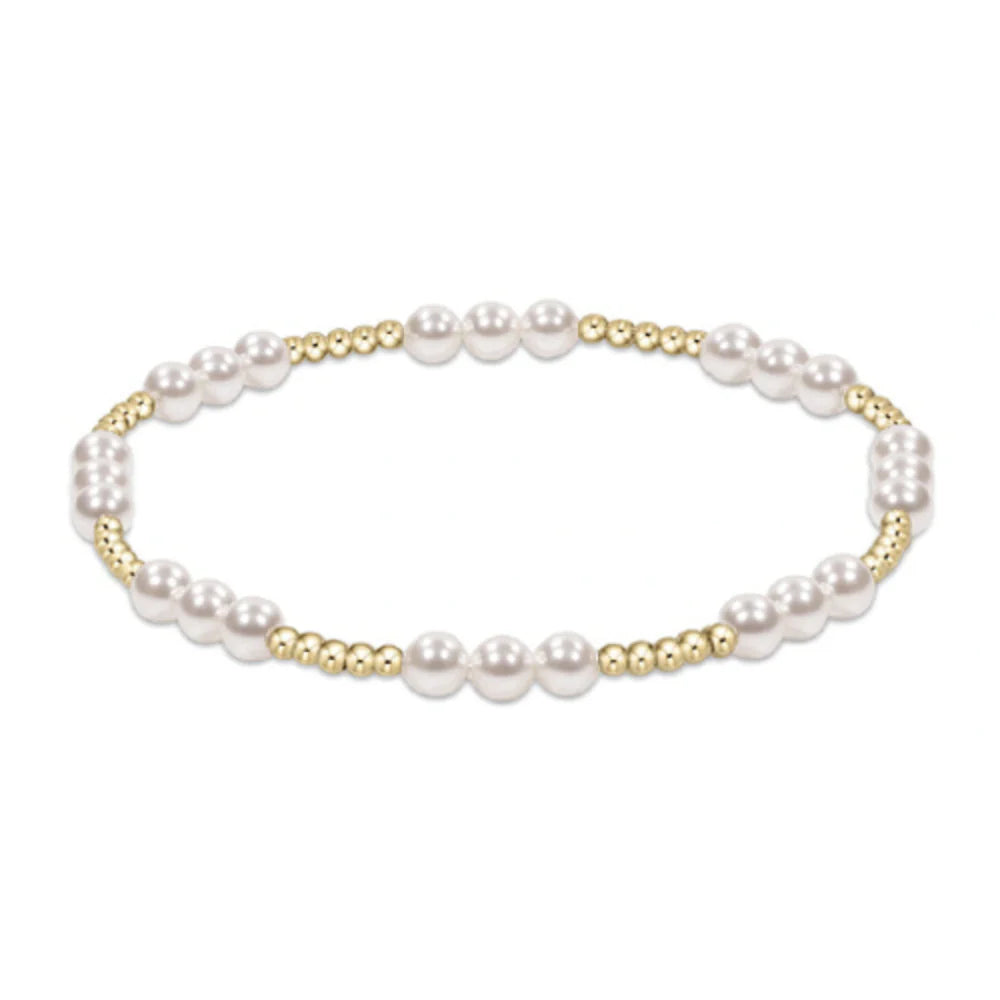 Classic Joy Pattern 4mm Bead Bracelet