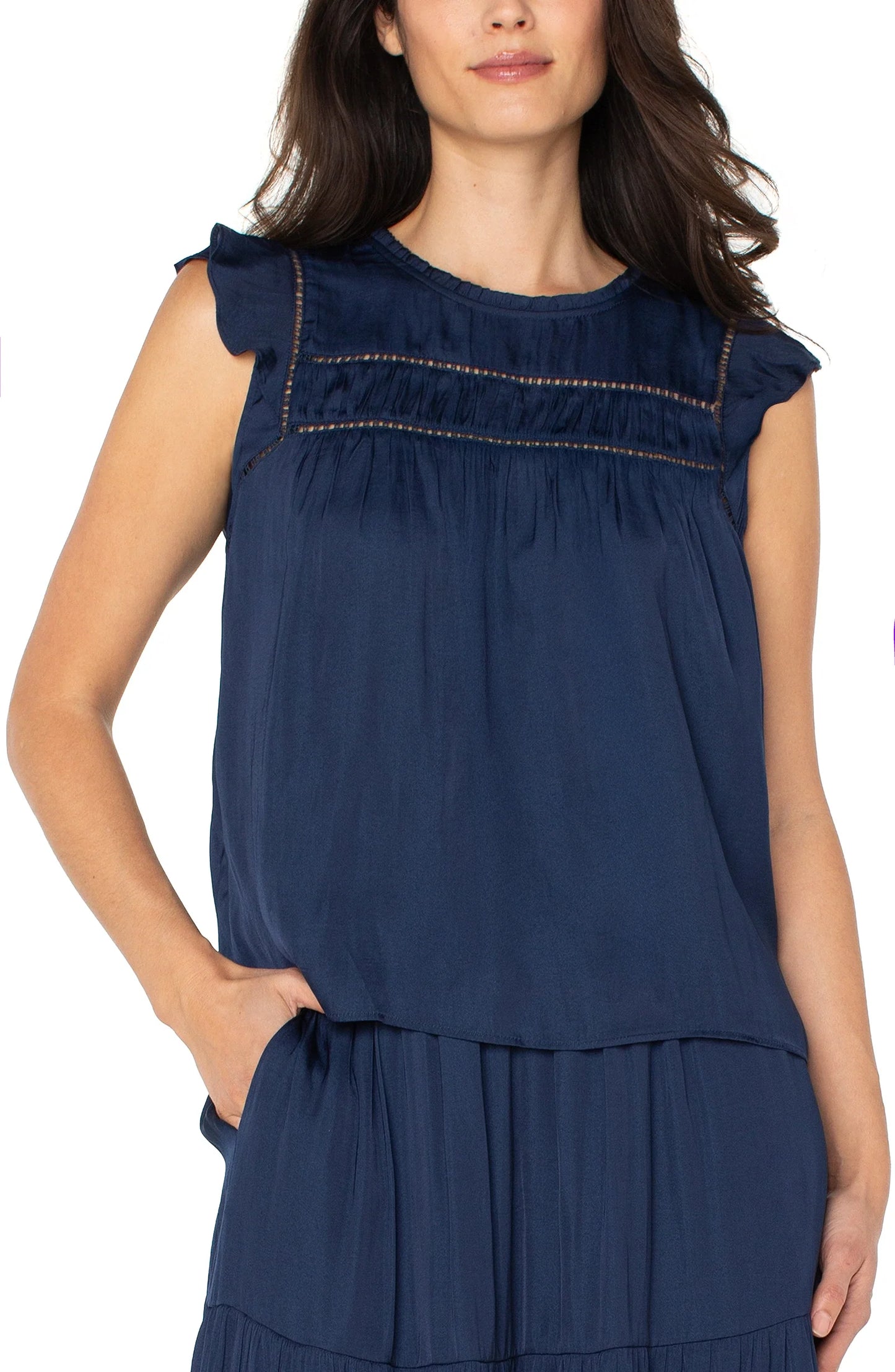 Flutter Sleeve Woven Top