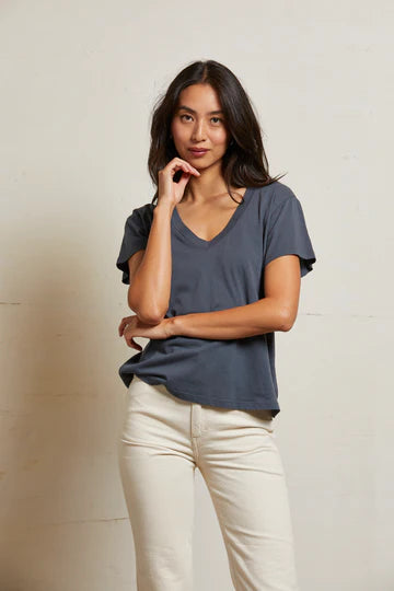 Hendrix Lightweight Cotton V Neck Tee