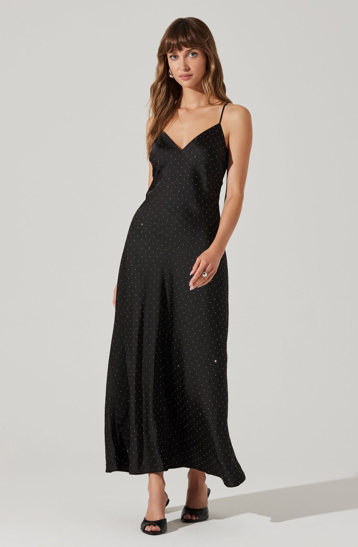 Bonney Rhinestone Maxi Slip Dress