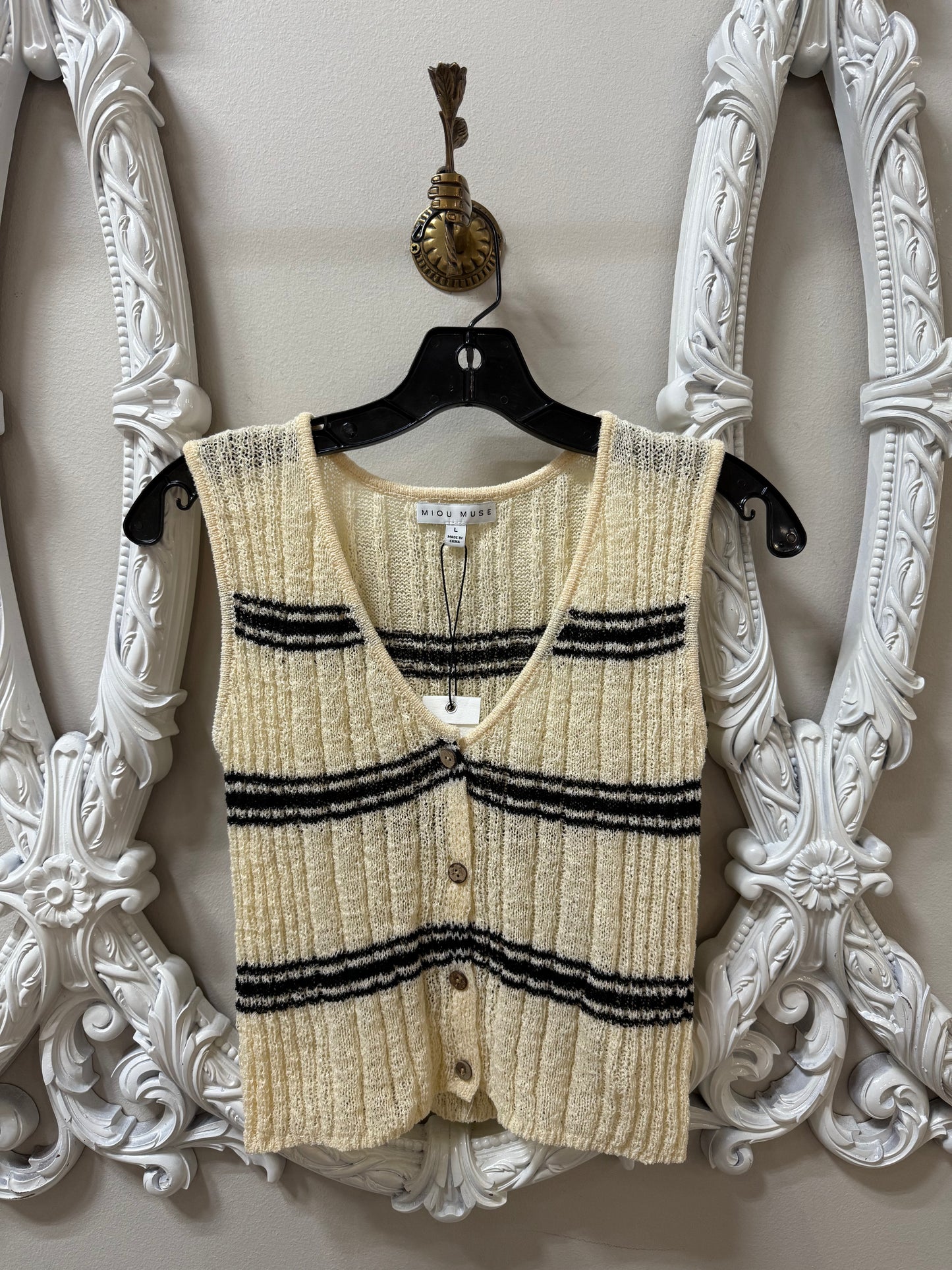 Button down Knit Tank Top