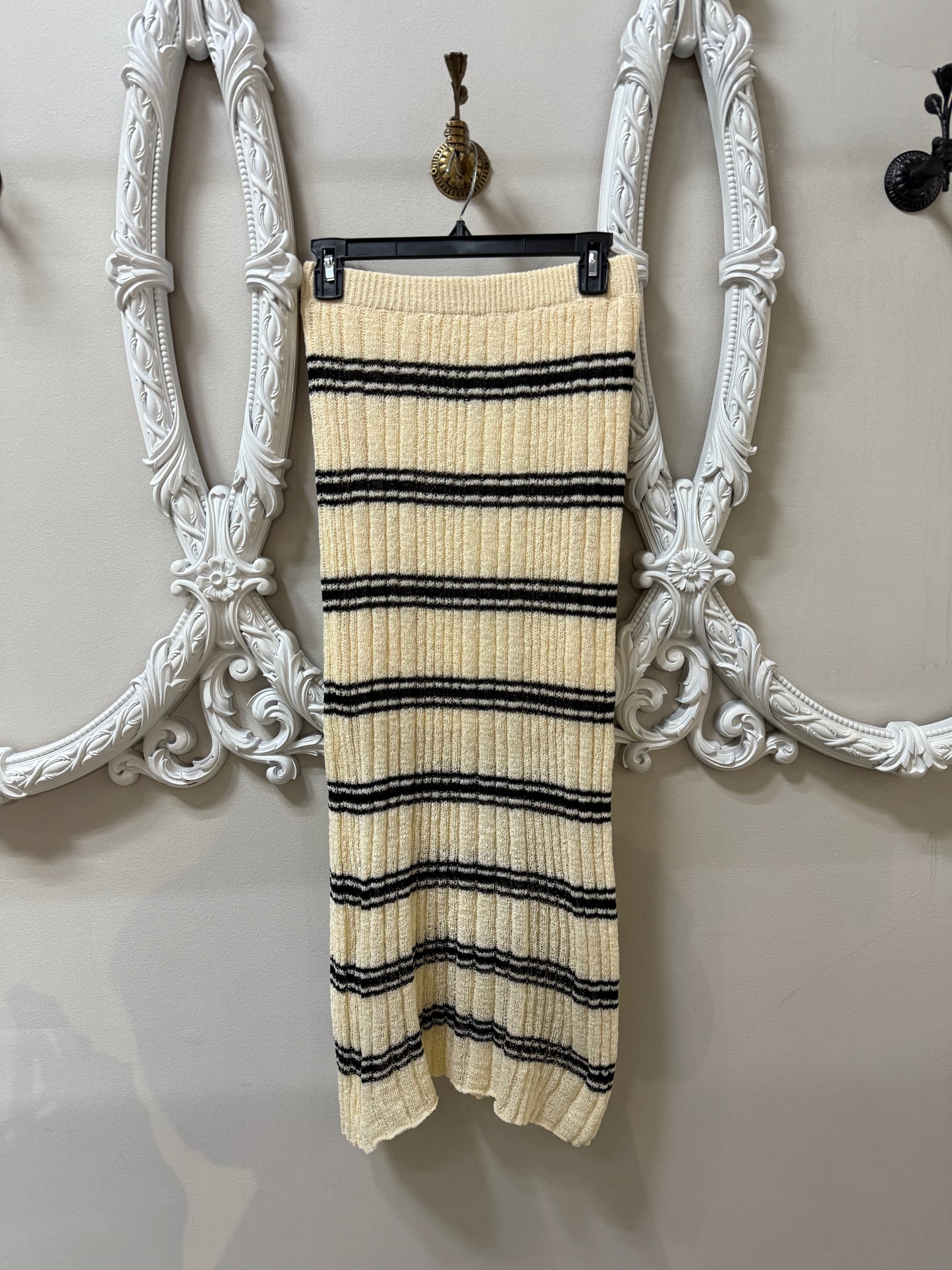 Striped Knit Maxi Skirt