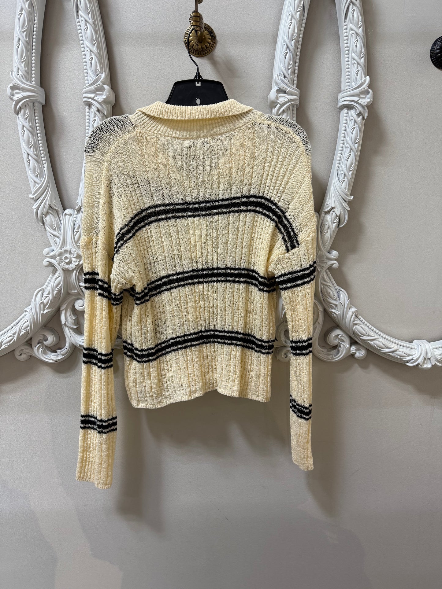 Striped Button Up Sweater