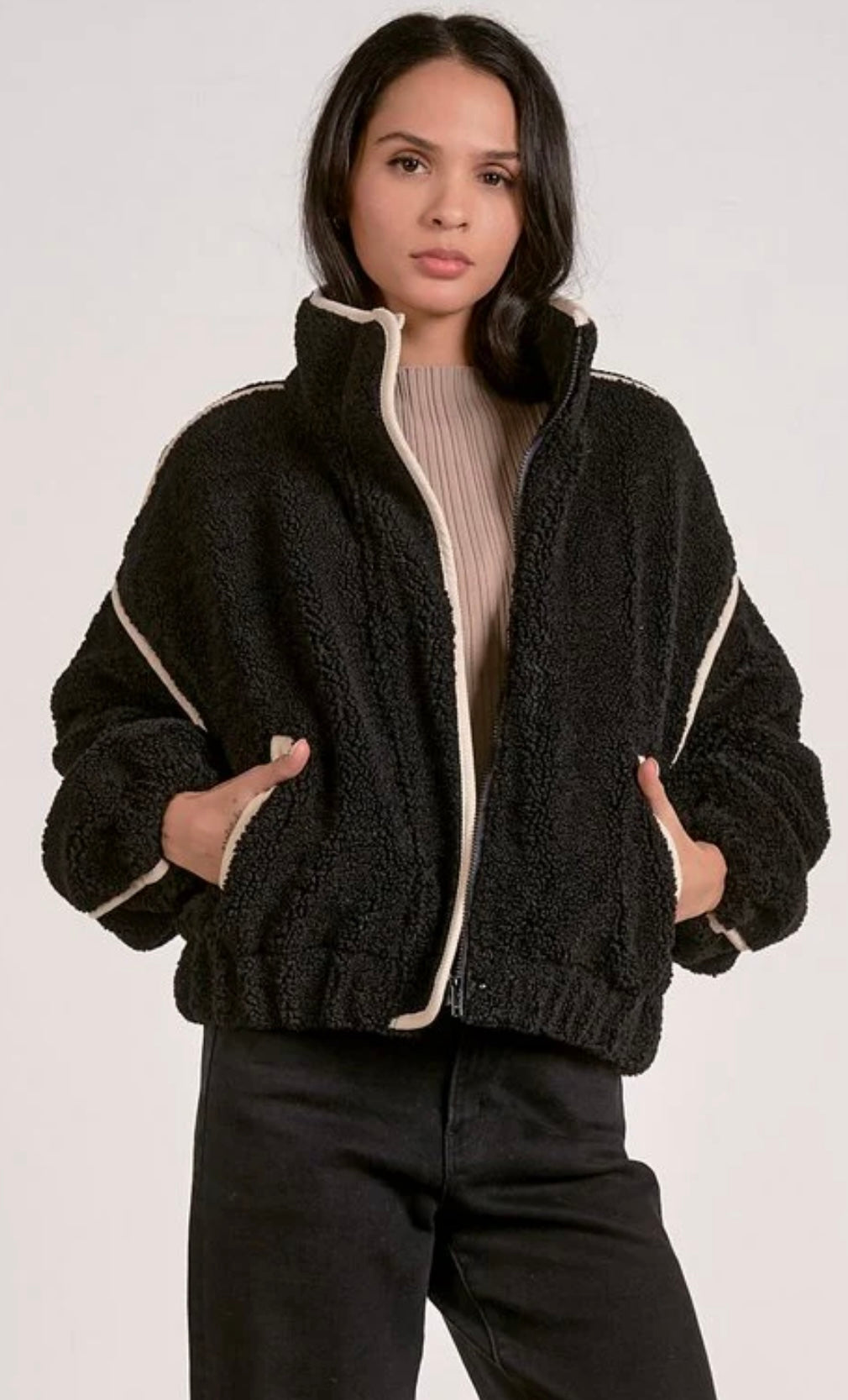 Slate sherpa jacket