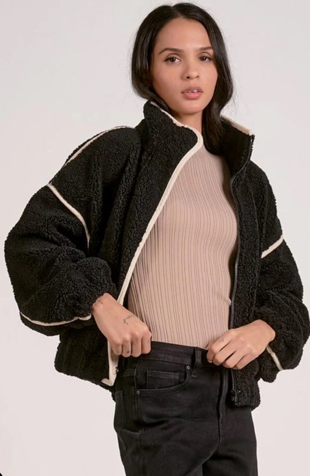 Slate sherpa jacket