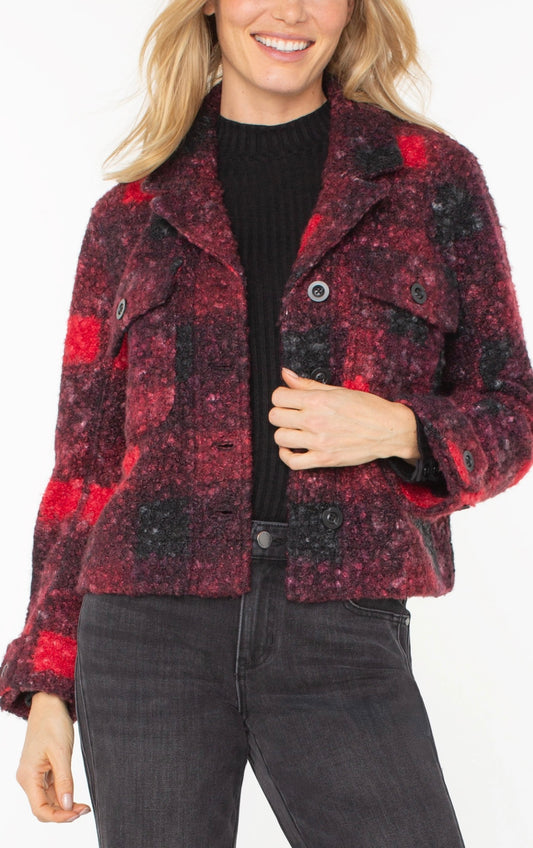 Button Front Boxy Shacket