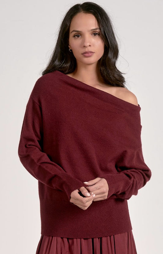 Elan Off the Shoulder Sweater