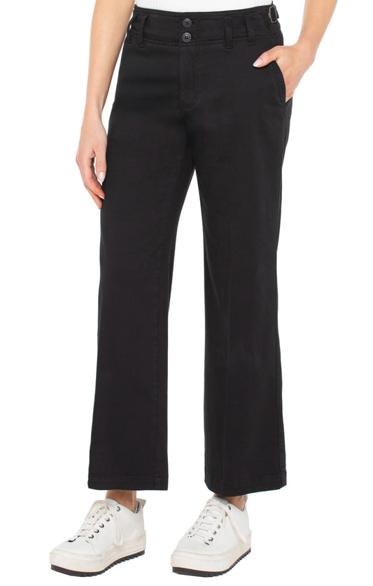 Hi-rise Cinch Waist Wide Leg