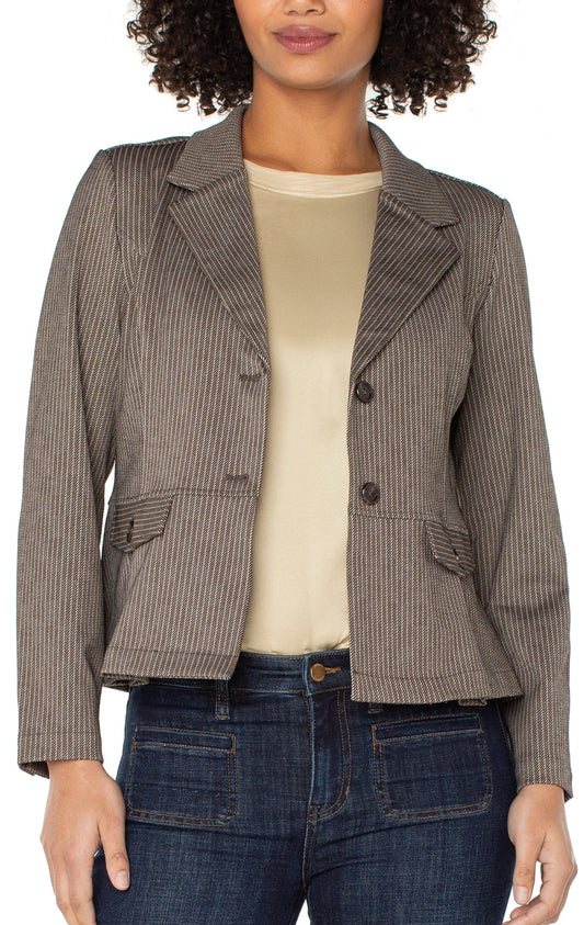 Peplum blazer