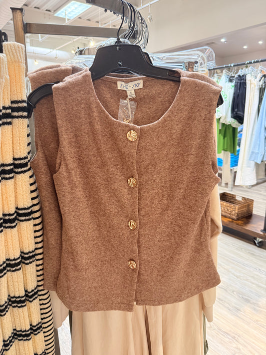 Button-up Sweater Tank