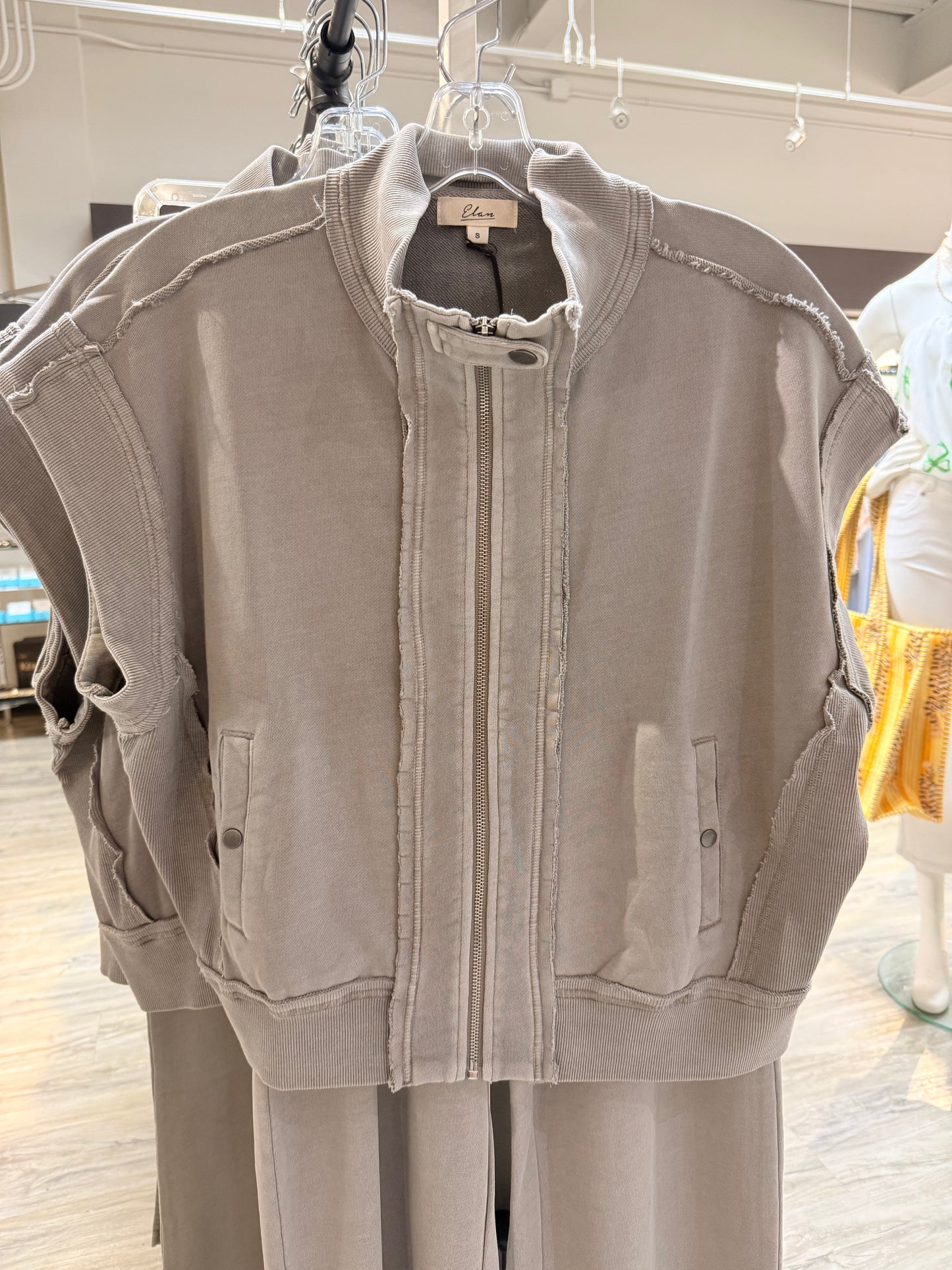 Ainsley Crop Vest Zip-Up