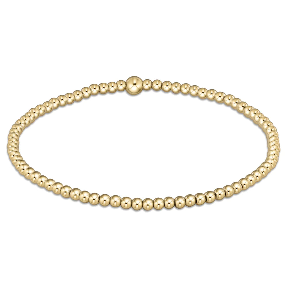 Classic Gold Bead Bracelet - Multiple Sizes