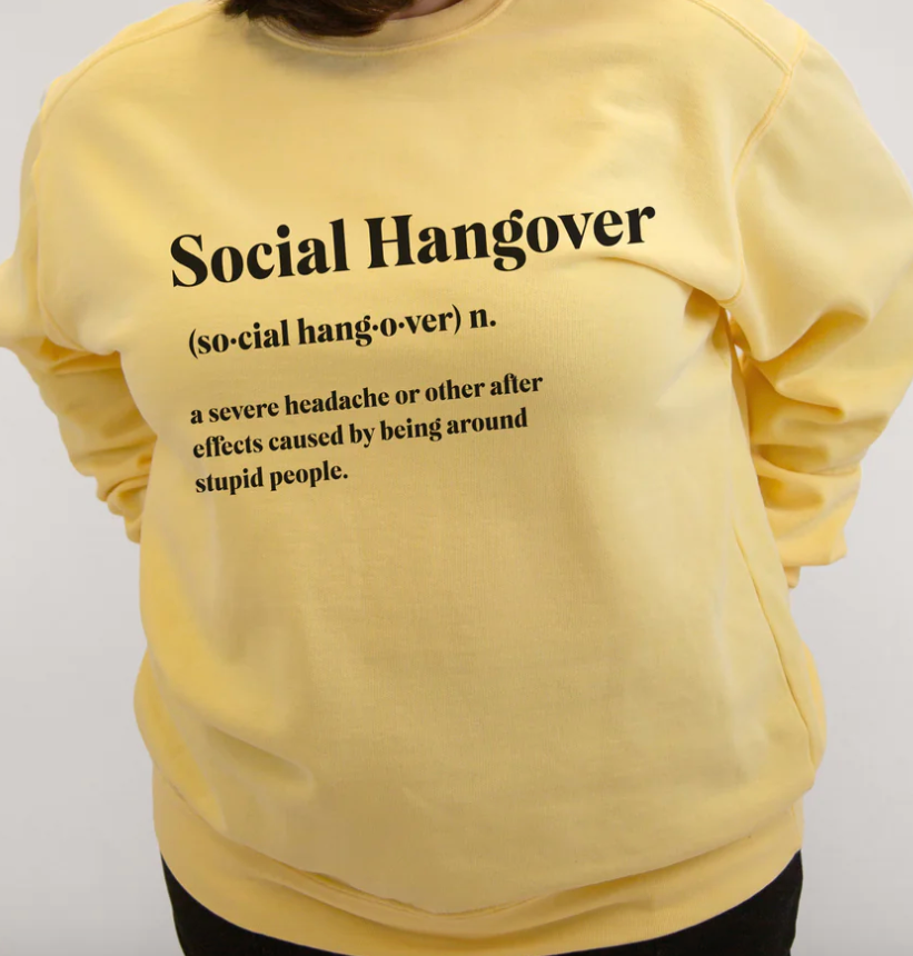 Social Hangover Oversized Sweatshirt