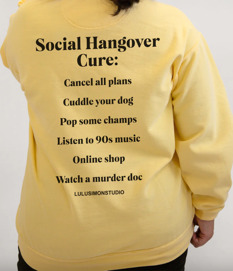 Social Hangover Oversized Sweatshirt