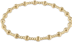 Enewton Dignity Sincerity Pattern 4mm Bead Bracelet - Gold