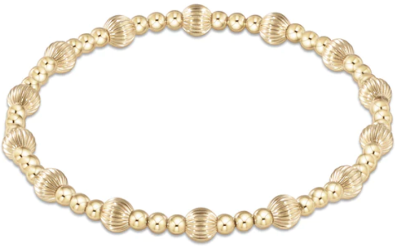 Enewton Dignity Sincerity Pattern 5mm Bead Bracelet - Gold