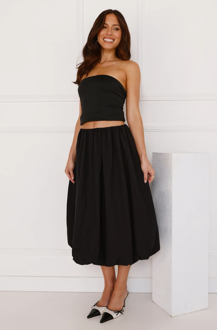 Bubble Midi Skirt