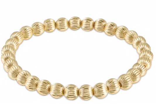 Dignity Gold 6mm Bead Bracelet