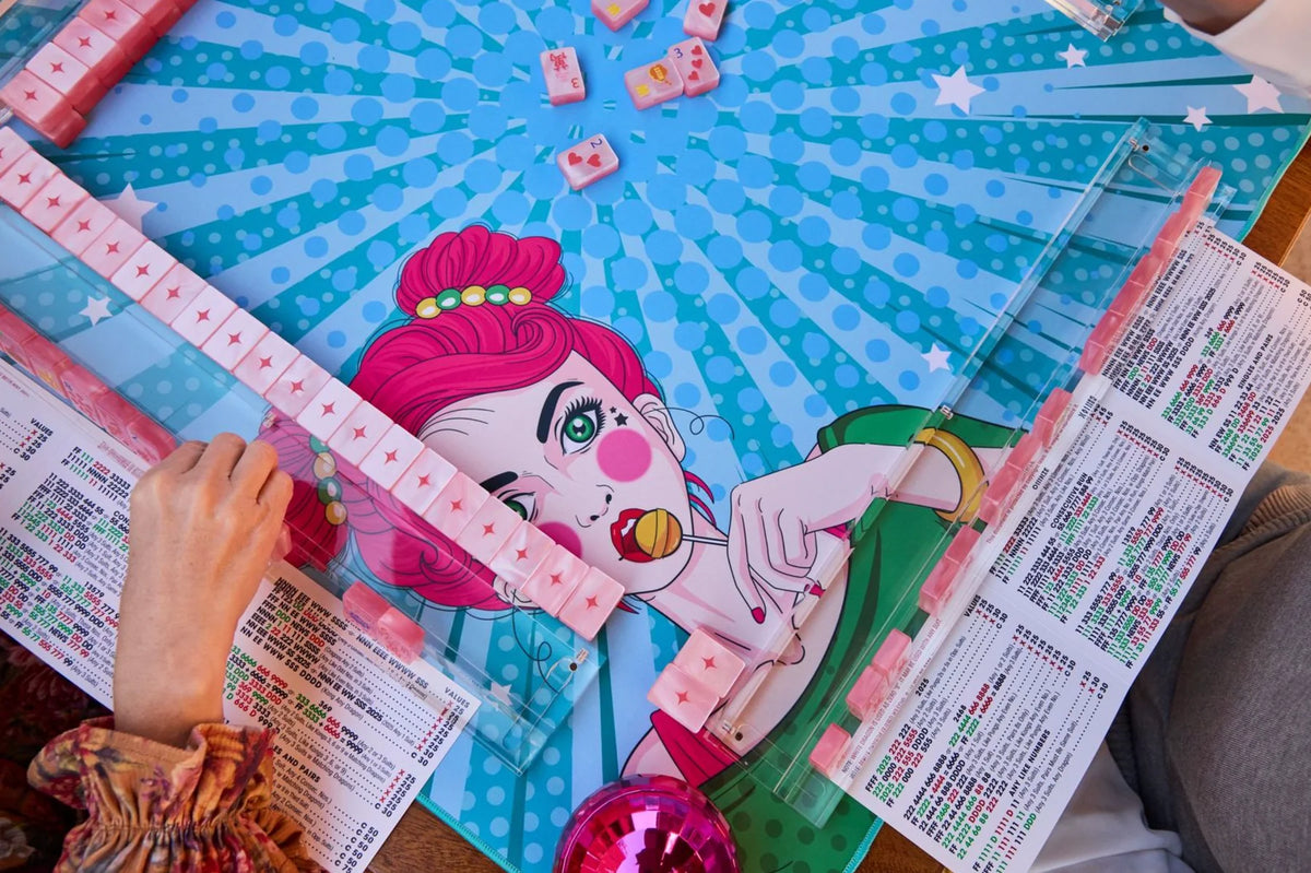 Bespoke Mahjong Pop Divas - Cotton Candy pearl