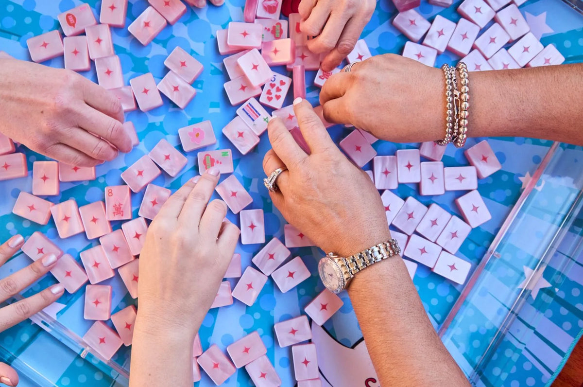 Bespoke Mahjong Pop Divas - Cotton Candy pearl