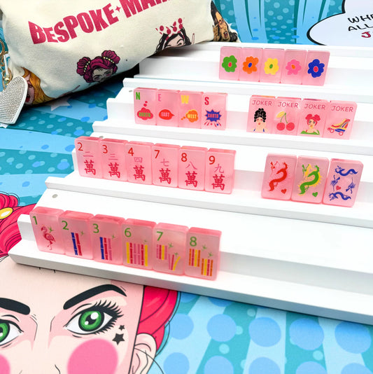 Bespoke Mahjong Pop Divas - Cotton Candy pearl