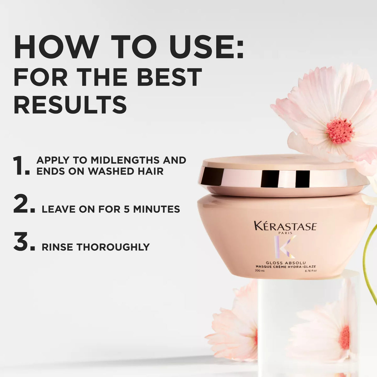 Gloss Absolu Masque Crème Hydra-Glaze Anti-Frizz Hair Mask