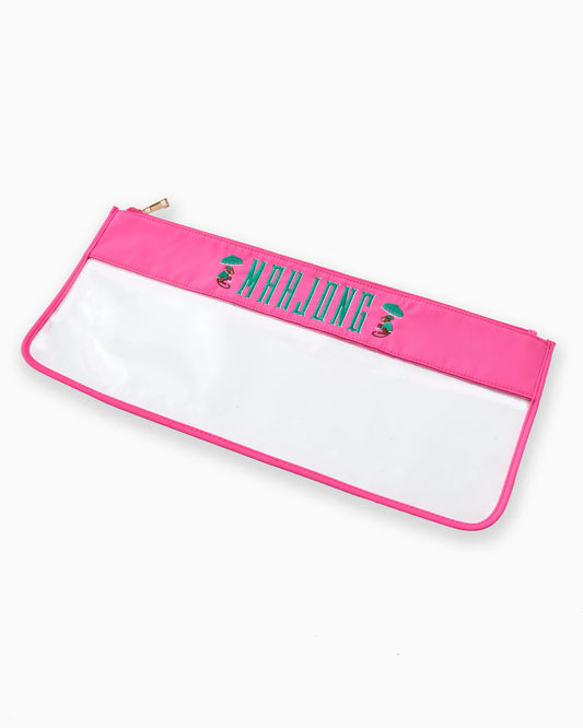 Pink Monkey Mahjong Tile Bag