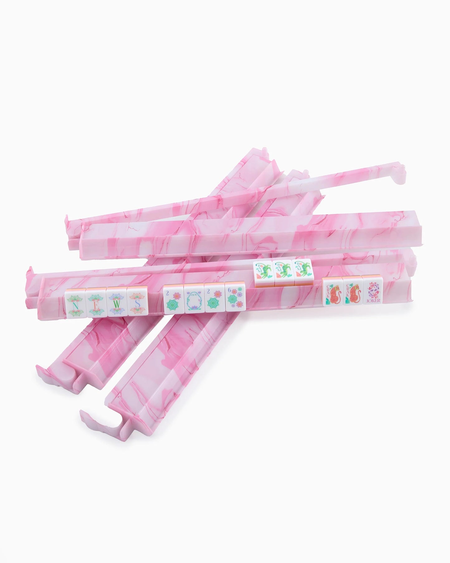 Oh My Mahjong Pink Quartz Rack and Pusher set