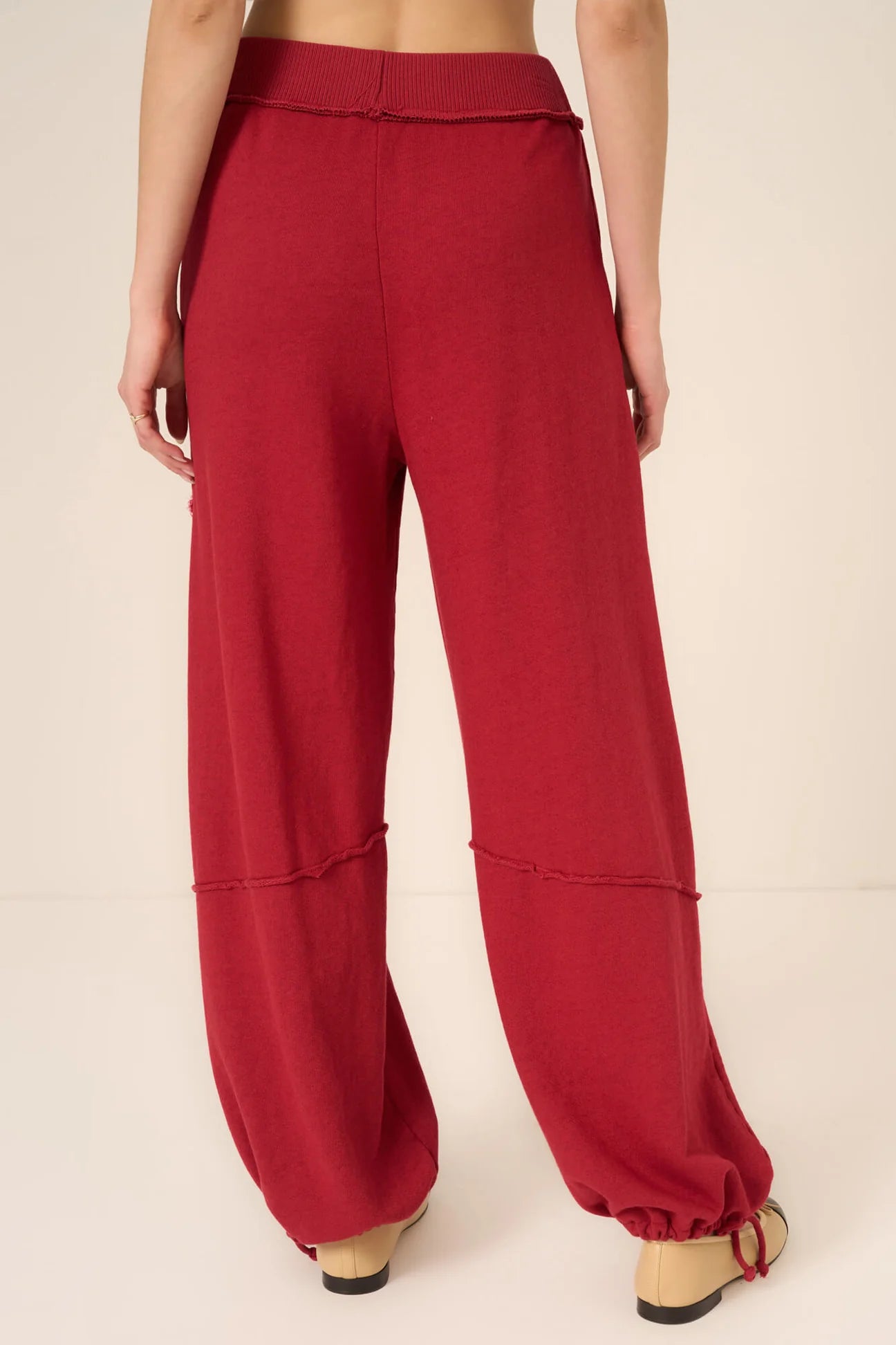 Mystic Parachute Terry Jogger - Red Currant