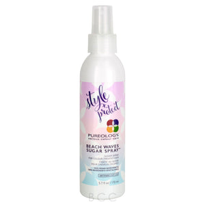Pureology Beach Waves Sugar Spray adds texture and creates tousled waves for color-treated hair with key ingredient Sugar Cane and a signature aromatherapy blend of Tuberose, Almond Milk, and Cedarwood.